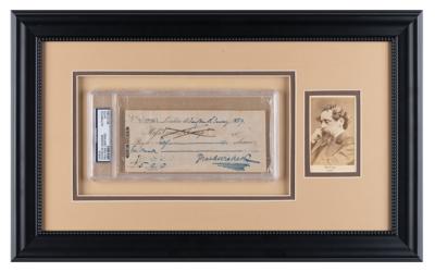 Lot #394 Charles Dickens Filled Out and Signed