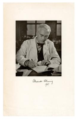 Lot #175 Alexander Fleming Signed Photograph