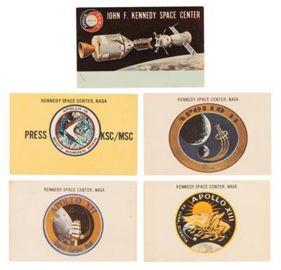 Lot #288 Apollo 12-15 and ASTP Launch Badges (5)