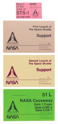 Lot #349 Space Shuttle Launch Vehicle Permits (3) with STS-1, STS-2, and STS-51L - Image 1