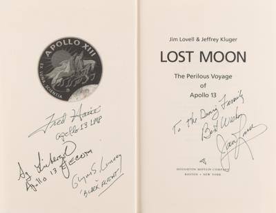 Lot #290 Apollo 13: Lovell, Haise, Liebergot, and Lunney Signed Book - Image 5