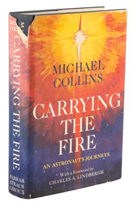 Lot #308 Michael Collins Signed Book - Carrying the Fire - Image 3