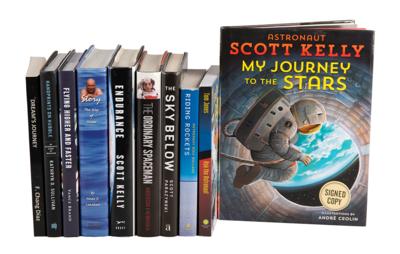 Lot #344 Space Shuttle Astronauts (10) Signed Books - Image 1