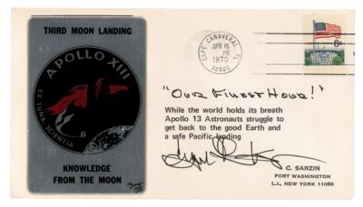 Lot #322 Gene Kranz Signed Commemorative Cover - Image 1