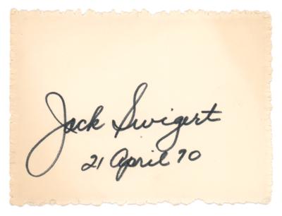 Lot #356 Jack Swigert Signature - Image 1