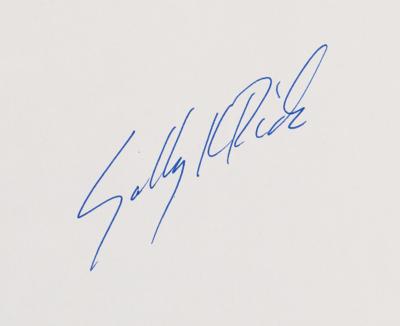 Lot #340 Sally Ride Signed Photograph and Signed Book - Image 2