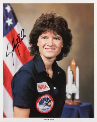 Lot #340 Sally Ride Signed Photograph and Signed Book - Image 3