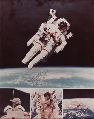 Lot #331 Bruce McCandless Oversized Signed Photograph - Image 1