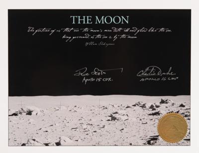 Lot #338 Northwest Africa (NWA) 11303 Lunar Meteorite Slice with Charlie Duke and Dave Scott Signed Photograph - Image 9