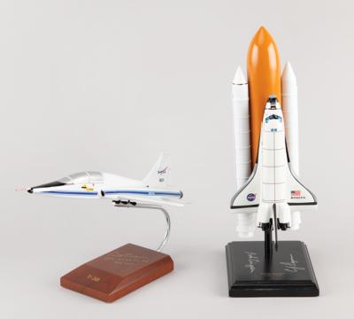 Lot #345 Space Shuttle Astronauts: Models Signed by Bob Crippen, Christopher Ferguson, and Curtis Brown - Image 1