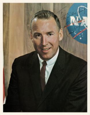 Lot #327 Jim Lovell Signed Photograph - Image 1