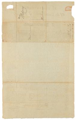 Lot #3 John Adams Broadside for Presidential Proclamation of a Day of Fasting, Free Franked by Timothy Pickering - Image 2