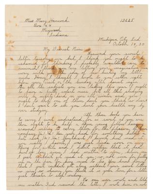 Lot #157 John Dillinger Autograph Letter Signed from Prison: "I am broke right now but just you wait untill I get out" - Image 2