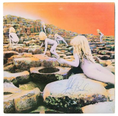 Lot #428 Led Zeppelin Signed 'Houses of the Holy' Album and 'Swan Song' Record Display - Image 2