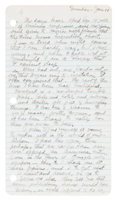 Lot #409 Zane Grey Handwritten Diary Pages (10) from His 1920 Trip to New York City - Image 5