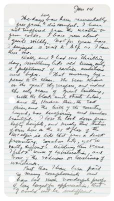 Lot #409 Zane Grey Handwritten Diary Pages (10) from His 1920 Trip to New York City - Image 7