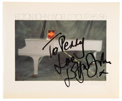 Lot #469 Elton John Signed 1985-1986 World Tour Program - Image 1