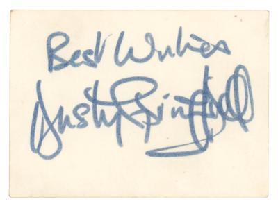 Lot #493 Dusty Springfield Signature - Image 1