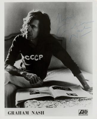 Lot #471 Graham Nash Signed Photograph - Image 1