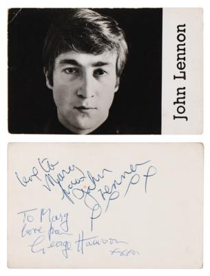Lot #426 Beatles: John Lennon and George Harrison