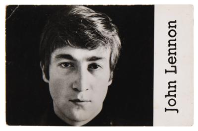 Lot #426 Beatles: John Lennon and George Harrison Signed Promotional Card (circa 1962) - Image 3