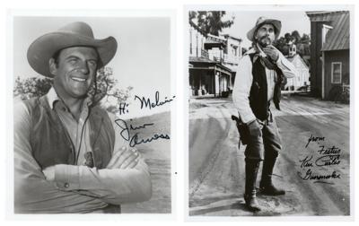 Lot #547 Gunsmoke: James Arness and Ken Curtis (2) Signed Photographs - Image 1