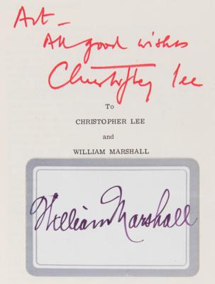 Lot #537 Dracula: Christopher Lee and William Marshall Signed Book - Image 2