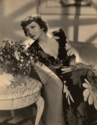 Lot #532 Claudette Colbert Signed Oversized Photograph - Image 1