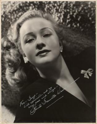 Lot #546 Bonita Granville Signed Oversized Photograph - Image 1