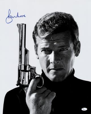 Lot #564 Roger Moore Signed Oversized Photograph - Image 1