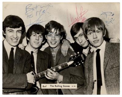 Lot #488 Rolling Stones Signed Photograph