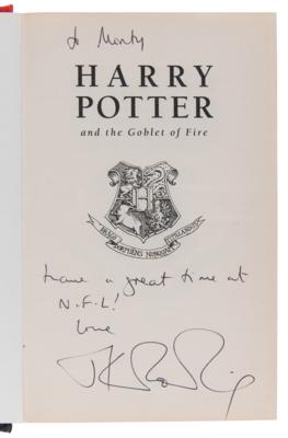 Lot #398 J. K. Rowling Signed First Edition Book - Harry Potter and the Goblet of Fire - Image 4