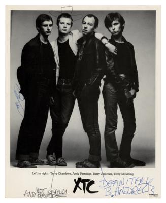 Lot #500 XTC Signed Photograph - Image 1