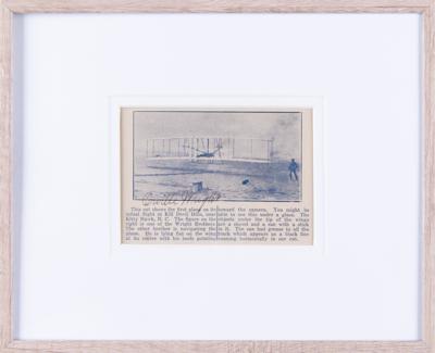 Lot #275 Orville Wright Signed Photograph of Man's First Flight - Image 2