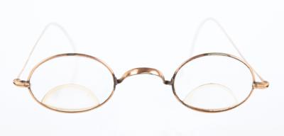 Lot #133 Robert Todd Lincoln's Brass Bifocal Glasses - From the Collection of Dr. John K. Lattimer - Image 2