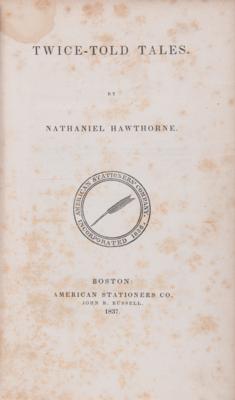 Lot #411 Nathaniel Hawthorne: Twice-Told Tales (First Edition) - Image 2