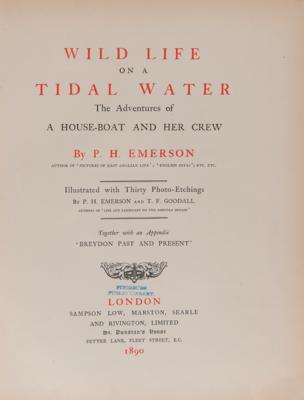 Lot #368 Peter Henry Emerson: Wild Life on a Tidal Water (Limited Edition) - Image 4