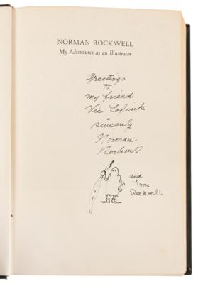 Lot #371 Norman Rockwell Signed Book with Sketch - Image 4