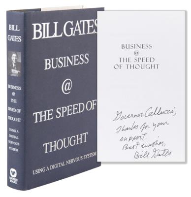 Lot #176 Bill Gates Signed Book - presented to