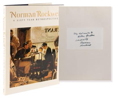 Lot #372 Norman Rockwell Signed Book - A Sixty