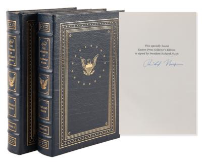 Lot #105 Richard Nixon Signed Book - RN: The Memoirs of Richard Nixon (Two Volume Collector's Edition) - Image 1