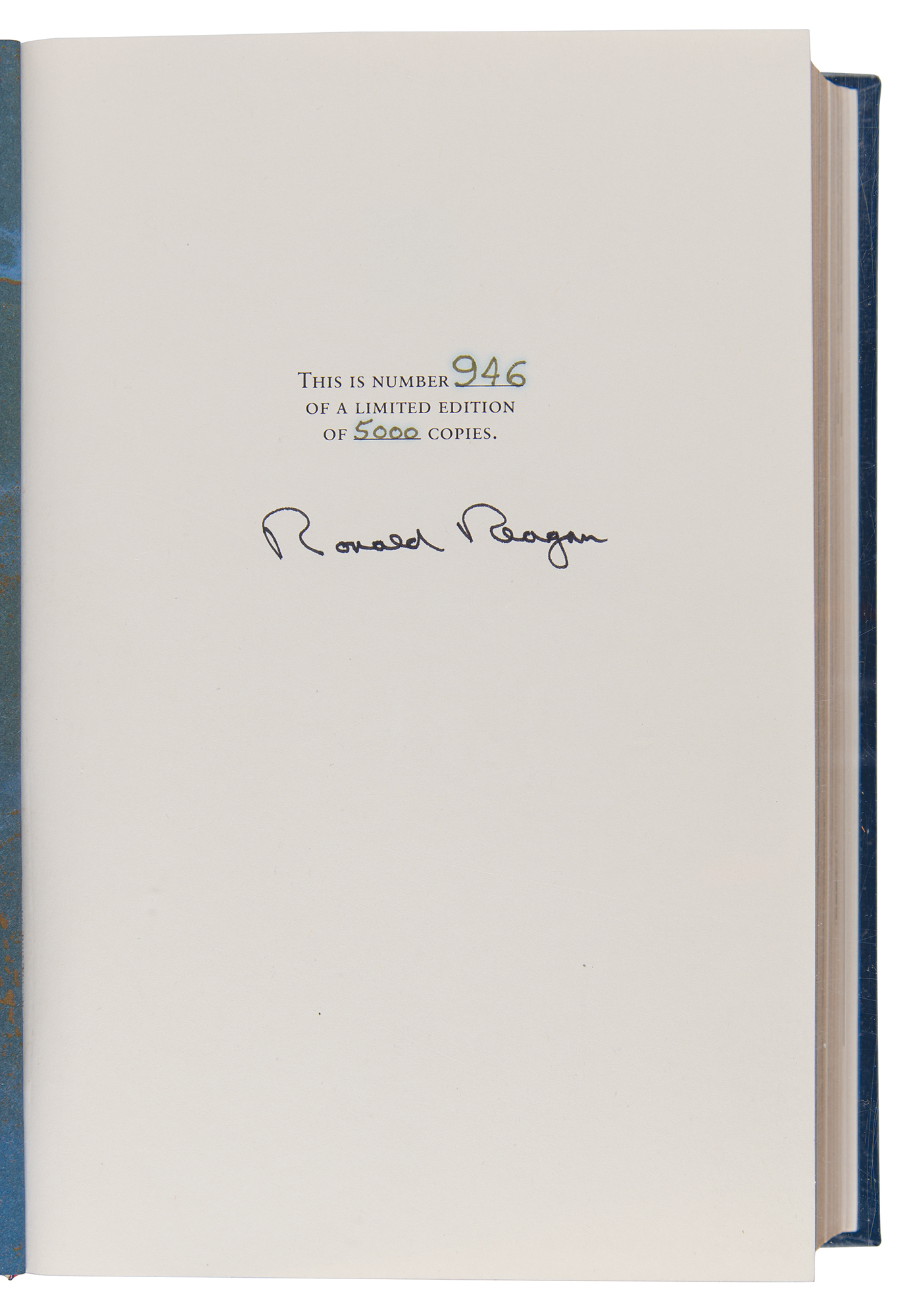 Ronald Reagan Signed Book - Speaking My Mind (Limited first edition)