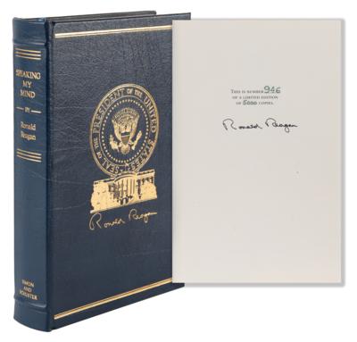 Lot #113 Ronald Reagan Signed Book - Speaking My Mind (Limited first edition) - Image 1