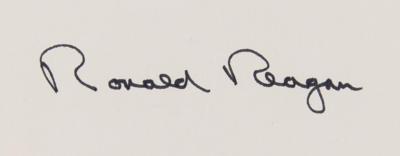 Lot #113 Ronald Reagan Signed Book - Speaking My Mind (Limited first edition) - Image 2