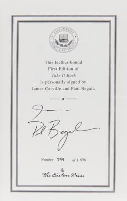 Lot #218 Politics (3) Limited Edition Signed Books with Ted Kennedy, James Carville, Paul Begala, and James A. Baker III - Image 3