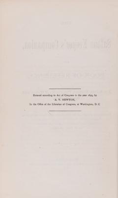 Lot #586 Baseball: The Saloon Keeper's Companion, with Baseball's Championship Code and Standings (1875) - Image 3