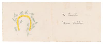 Lot #139 Queen Elizabeth II Hand-Drawn and -Colored Christmas Card for Her Governess, Marion Crawford - Image 2