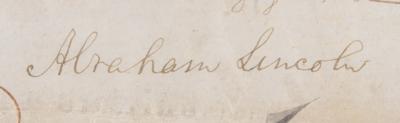 Lot #15 President Abraham Lincoln Signed Document, Dating to His Issuance of General War Order No. 1 and the Advancement of All Land and Sea Forces - Image 2