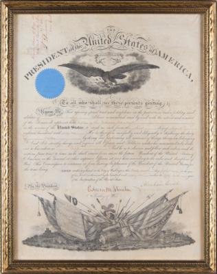 Lot #15 President Abraham Lincoln Signed Document, Dating to His Issuance of General War Order No. 1 and the Advancement of All Land and Sea Forces - Image 3