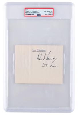 Lot #78 John F. Kennedy Signature as a United